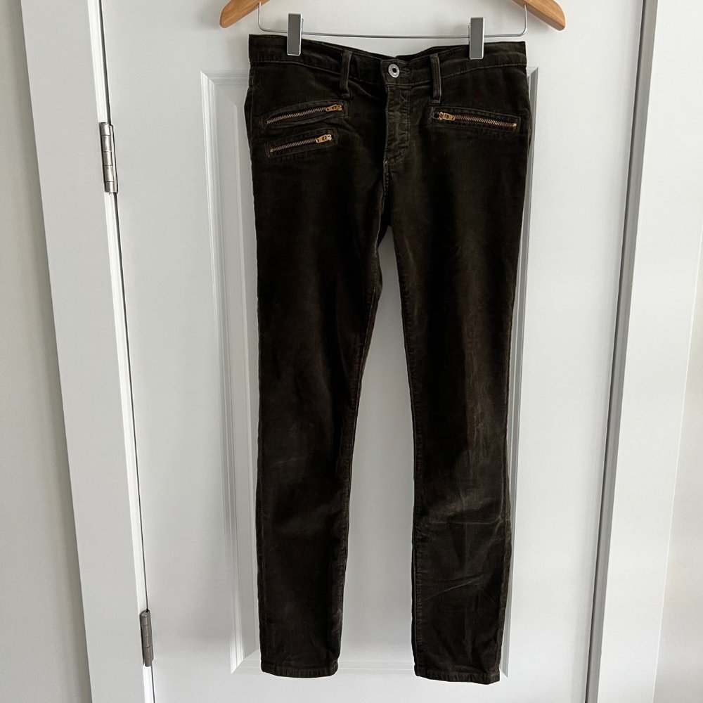 AG Adriano Goldschmied The Moto Stevie Ankle Zipper Slim Straight Corduroy - Picture 3 of 8